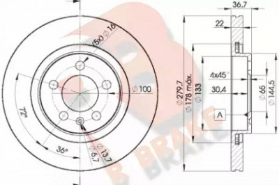 R BRAKE 78rbd25603 -